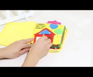 SUNNYBUNNY Baby Activity Book Baby Toy Toddler Toy Cloth Book Busy Book Quiet Book