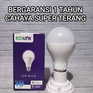 Ecolink Lampu Bohlam LED Bulb 19W 19 WATT Cahaya Putih Bergaransi 1 Tahun BAGUS KUALITAS TERBAIK