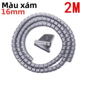 2M Linh Hoạt Xoắn Ốc Cáp Dây Bảo Vệ Ống Người Tổ Chức Cho Dây Máy Tính Đường Kính 16/10 Mm Cáp Nhựa Quản Lý Kẹp