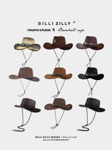 BILLI ZILLY | Western Cowboy Hat Sun Protection Hat for Summer and Autumn Travel