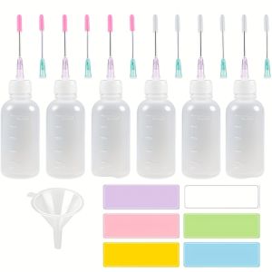 Dispenser Bottl Industrial Glue Dispenser Bottles with Fine Needle Tips Plastic Squeeze Bottles for Solder Paste Flux Adhesive