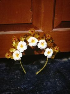 Mahkota bando bali kamboja anak dan dewasa