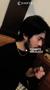 Emrys Necklace YOSEMITE Real Titanium Anti Karat Kalung Titanium Pria Wanita