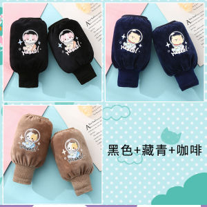 ปลอกแขนเด็กแบบสั้นป้องกันการเปื้อนสำหรับฤดูหนาว ผ้าไนลอนแบบยืดหยุ่นได้ สำหรับเด็กชายและเด็กหญิง ลายการ์ตูน