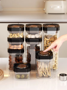 Hộp Đựng Thực Phẩm Cấp MEISD Có Nắp Đậy Bằng Nhựa ABS Hình Trụ Hộp Đựng Gia Vị Hạt Ngũ Cốc Hộp Đựng Đồ Nhà Bếp Hộp Đựng Đồ Khô