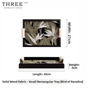 THREE LIFE | Retro Style Fabric Organizer Tray