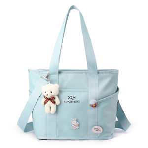 OUDENGPAI | Lightweight Maternity Tote Bag Mommy Outing Handbag Baby Carrier Multi-Layered Small Bag For Taking Kids On-The-Go