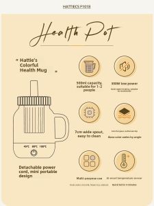 Portable Glass Heating Cup Electric Water Boiler Travel Dormitory Insulation Mini Electric Cooking Cup Heater Warmer Pot