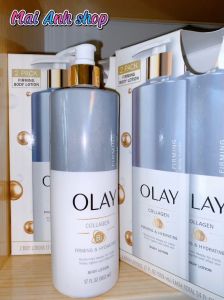 (Chuẩn Mỹ) Sữa dưỡng Olay Collagen B3 Firming & Hydrating body lotion 502ml giúp da săn chắc trắng sáng mịn màng