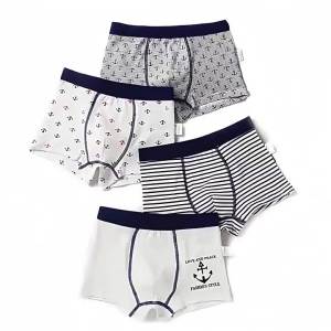 4-Pack Boys Underwear A-Class Seamless Cartoon Boxer Briefs 95% Cotton Soft Breathable Kids Underpants For Toddler