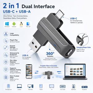 2 in 1 Flash Drive High Speed Pen Drive OTG Type C USB A Interfaces for MacBook Android USB Flash Drive OTG Micro USB Pen Drive