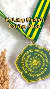 Souvenir Wisuda Medali Logo Sekolah SD / SMP / SMA Custom Hadiah Perpisahan Siswa