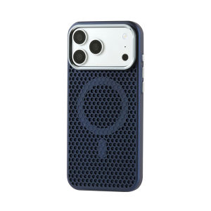 Luxury Heat Dissipation Mesh Magnetic For Magsafe Case For iPhone 17 Air 16 15 14 13 12 Pro Max Breathable Cooling PC Hard Cover