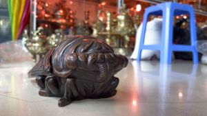 Tượng Ve Sầu Bằng Đồng Nắp Mở- DxRxC: 28x13x12cm- 1.7kg