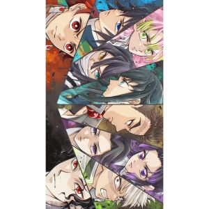 Kayou | Diamond Mosaic Art DIY Demon Slayer Cartoon Characters Eyes Diamond Painting Kit 5D Handmade Home Wall Decor Exquisite Gift
