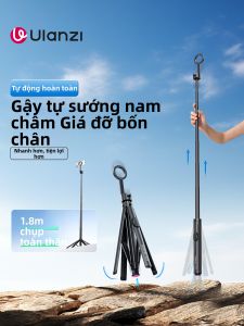 Ulanzi | One-button Magnetic Mount Selfie Stick Portable Tripod Stand