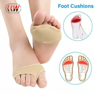 CCW 1Pair Gel Half Insoles for Metatarsal Forefoot Pain Relief Shoe Pads Ball of Foot Cushions For Hallux Valgus Corrector Socks