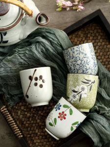 Japanese Tea Cup Japanese Style Cup Water Cup Cup Ceramic Cup Tall Cup Cold Water Cup Ceramic Cup Restaurant Home Porcelain Cup