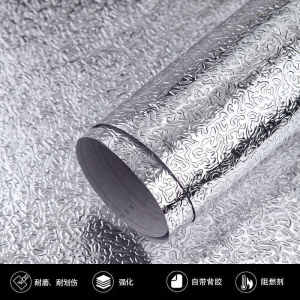 Miếng Dán Bếp Chống Dầu Chống Thấm Nước Tự Dính Bạc Nhôm Miếng Dán Tủ Bếp Miếng Dán Tường Miếng Dán Ngăn Kéo Miếng Dán Chống Ẩm Chịu Nhiệt