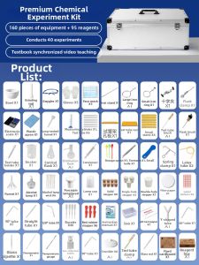 deli | Middle School & High School Chemistry Lab Full Set with Distillation and Purification Apparatus