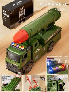 BABYSHOME | Transformable Missile Toy Car 6 Alloy Capsules for Boys