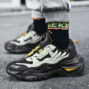 Mens Dad Shoes Casual Sporty Style Breathable Mesh Thick Bottom Heightening White Color Couples Sneakers Fashionable 2025