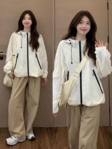 SUHUIQIAN | Outdoor Sun Protection Clothing Womens Summer White Thin Light Weight Fast Drying