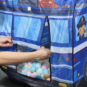 Lightweight Foldable Kids Baby Play Tent Children Pop Up Playtent  Ice Cream Fire Engine Police Car House Tent  Pretend Play Cozy Private Space