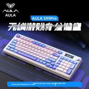 AULA | Bàn Phím Cơ Không Dây S99 Pro Kết Nối 3 Chế Độ Phím Gõ Siêu Êm