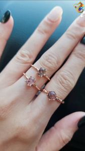 Super 7 S925 Silver Rose Gold Rings