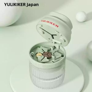 Portable Medicine Cutter One Third Two Four Splitter Pill Divider Box Handy Plastic Medicine Slicer Home Organization Tool