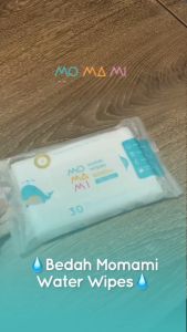 Bundle Momami Baby Water Wipes - Tisu Basah 99% Air Murni Untuk Bayi (3 Pcs x 30 Lembar)