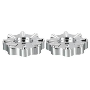 2pcs Knob Handles Square Mounting Port Wheel Handle 13mm Height Faucet Handles For Air Conditioner Manifold Gauges