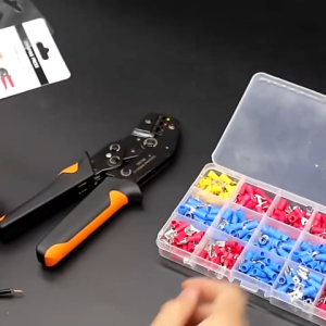 SN-48B Professional Wire Crimper - Non-Insulated Terminal Crimping Tool (AWG 26-16) for Electrical Repair