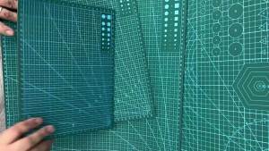 Tấm Thảm Cắt PVC Tự Phục Hồi Hai Mặt Dùng Cho Thủ Công DIY Kích Thước A2-A5 Dụng Cụ Ghép Vải Cho Nghệ Sĩ Kèm Bộ Dao Và Giá Đỡ Dao.