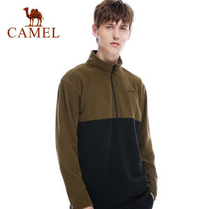 Cameljeans Mens Autumn and Winter Anti-Static Sports Casual Fleece Sweatshirts Tops