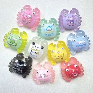 เรซิ่น เรืองแสง ปู ซาริ ขนาด 20x25mm และ 30x40mm อุปกรณ์เสริมงานฝีมือ งาน DIY ใช้สำหรับ ตั้งโชว์ เจาะรูทำพวงกุญแจ