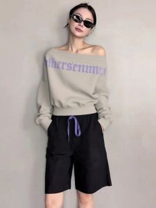 SHANGSHA | Luxury Small Size Casual Sweatshirt Suit Relaxed Design