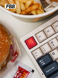 FBB [Mai Men Forever] McDonalds Unique Keycap PBT Sublimation Single Golden Arch Peripheral Mechanical Keyboard