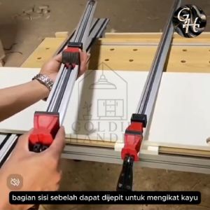 Klem Pemandu Potongan Kayu Lurus Serbaguna Jepit Potongan Alat Pres Penjepit Papan Kayu