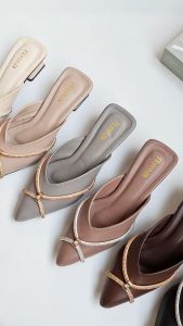 CLAIRO SAVERA | Basic Elegant Sandal Mules Slip On Wanita 3 cm - IF01