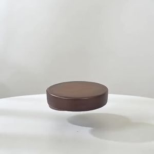 Creative Walnut Wood Ashtray with Lid Windproof Stainless Steel Desktop Ash Tray for Smoking Office Home Decorative Accessory