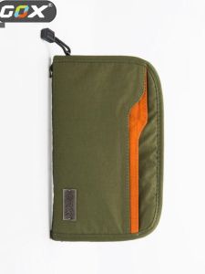 GOX Large Capacity Passport Bag for Studying Abroad Travel Document Storage Bag Portable Multi-Function Ticket Waterproof