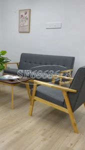 Yi Success Modern Design Solid Wood Sofa Set / Sofa Set Free Coffee Table /1+2+3 Seater Fabric Sofa Set / Sofa Set Murah