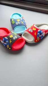 Sandal Selop Karet Anak Laki Laki 1-10 Tahun Size 24-35 Karakter Lucu Terbaru Kekinian RDX-Z6 Stich