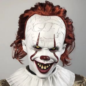 Mặt Nạ Pennywise Đáng Sợ Mặt Nạ Hề Ác Quỷ Mũ Bảo Hiểm Latex Dùng Cho Halloween Lễ Hội Hóa Trang Đạo Cụ Cosplay Quà Tặng