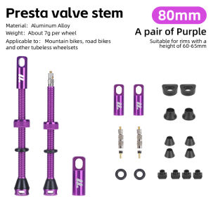 West Biking | WEST BIKING Aluminum Alloy Presta Valve Extension Removable Core 44/53/80/85mm Tubeless Tire Valve Extender For Road Bike 2Pcs