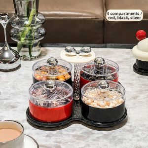 Elegant Rotating Snack Storage Tray