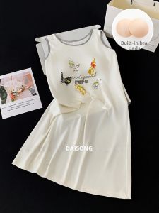 DAISONG | Pad Integrated Wearable Sleep Dress Modal