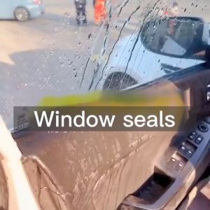 SEAMETAL Rubber Car Window Seal Strip V Shape Auto Side Window Lift Filler Sealing Strips Car Sealant Protector Strip